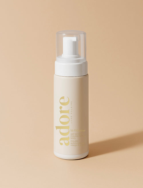 la mousse hydratante.