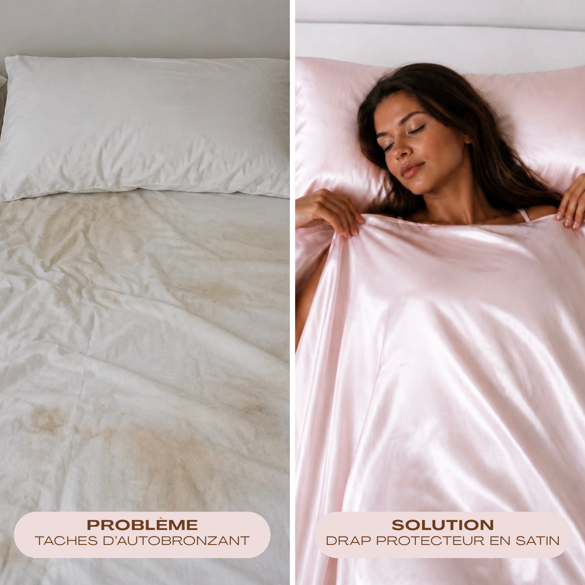 Tan Sleep Satin - Drap Protecteur Autobronzant