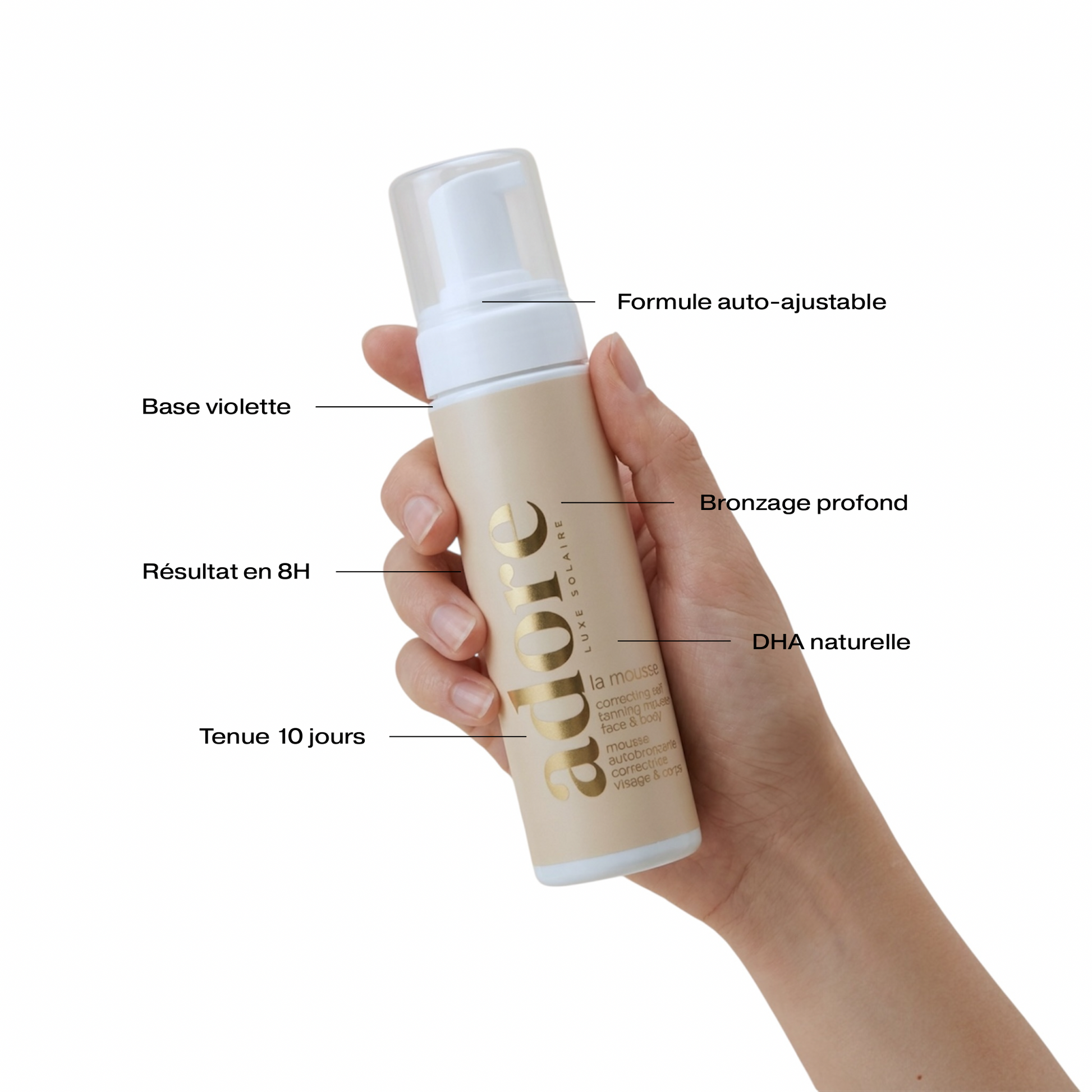 Mousse Autobronzante Correctrice
