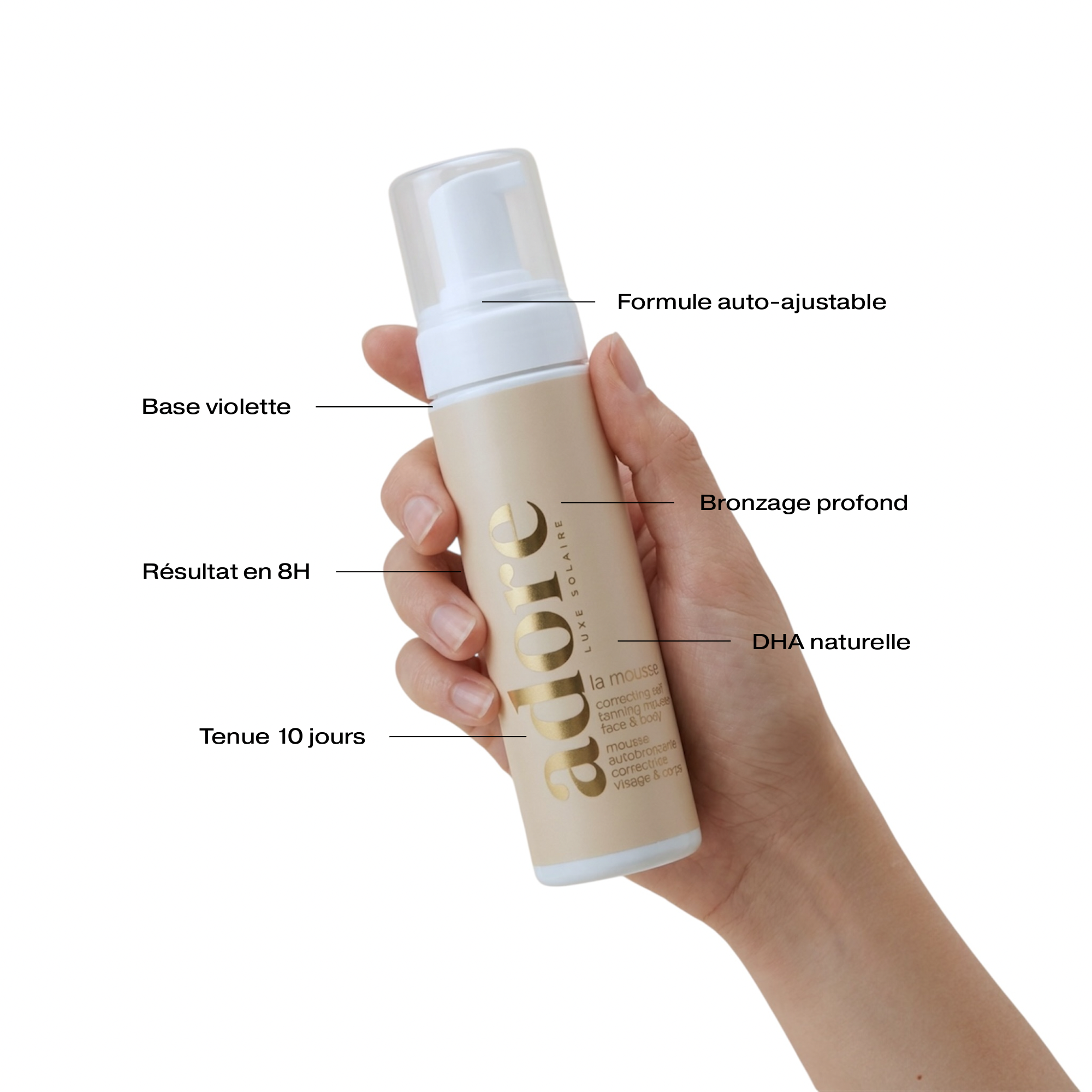 Mousse Autobronzante Correctrice